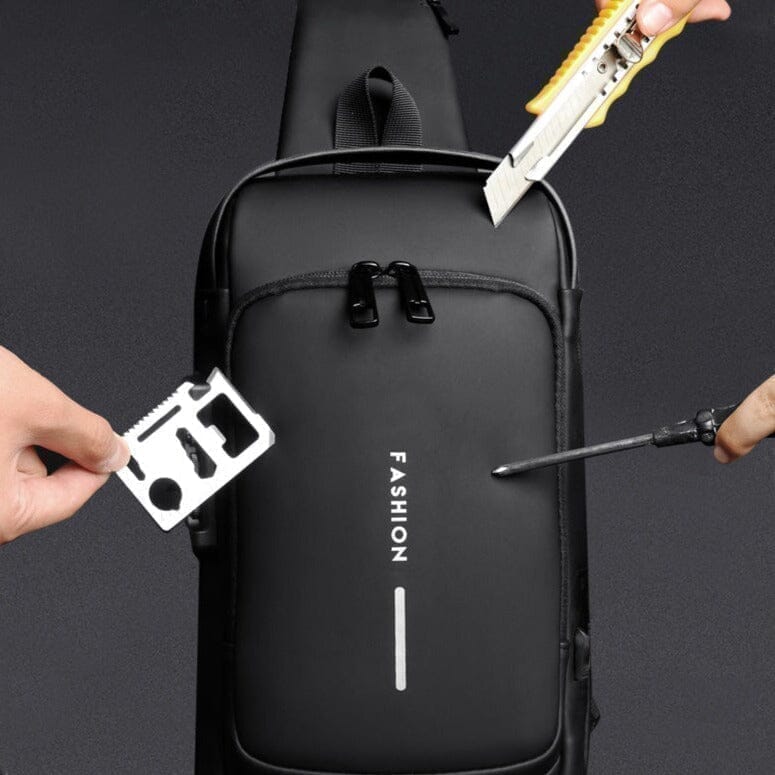 Mochila Anti-Furto com Senha USB Slim Bag| Proteção extrema!